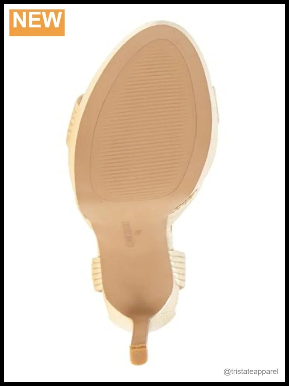 Platform Heeled Sandal With Back Zip, Faux Leather, Arch Support